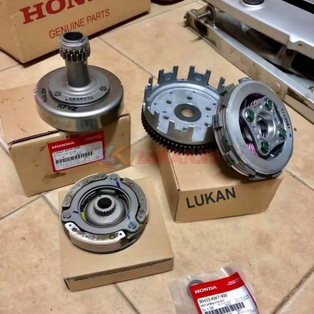 Bộ nhông nồi côn ly hợp xe DREAM, WAVE, FUTURE 1.... zin Honda - Ảnh 2