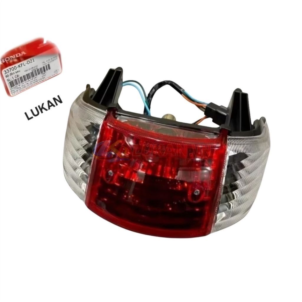Cụm đuôi đèn hậu, lái stop xe WAVE ALPHA, ZX đời đầu zin Honda 33700-KRS-861