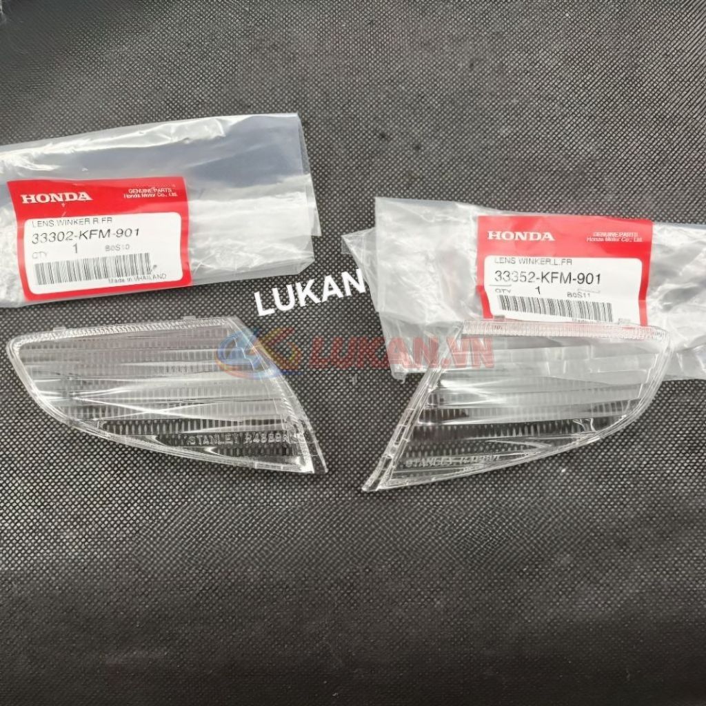 Cặp nắp chụp, ốp võ đèn xi nhan trước xe DREAM Lùn 99 zin Honda 33302-KFM-901, 33352-KFM-901 - Ảnh 4