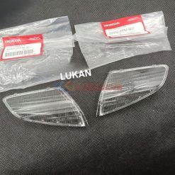 Cặp nắp chụp, ốp võ đèn xi nhan trước xe DREAM Lùn 99 zin Honda 33302-KFM-901, 33352-KFM-901
