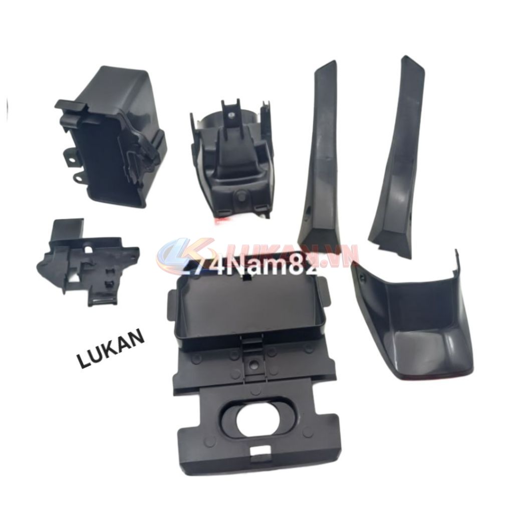 Bộ 7 nhựa nhám đen, áo xe DREAM zin chính hãng Honda - Ảnh 4