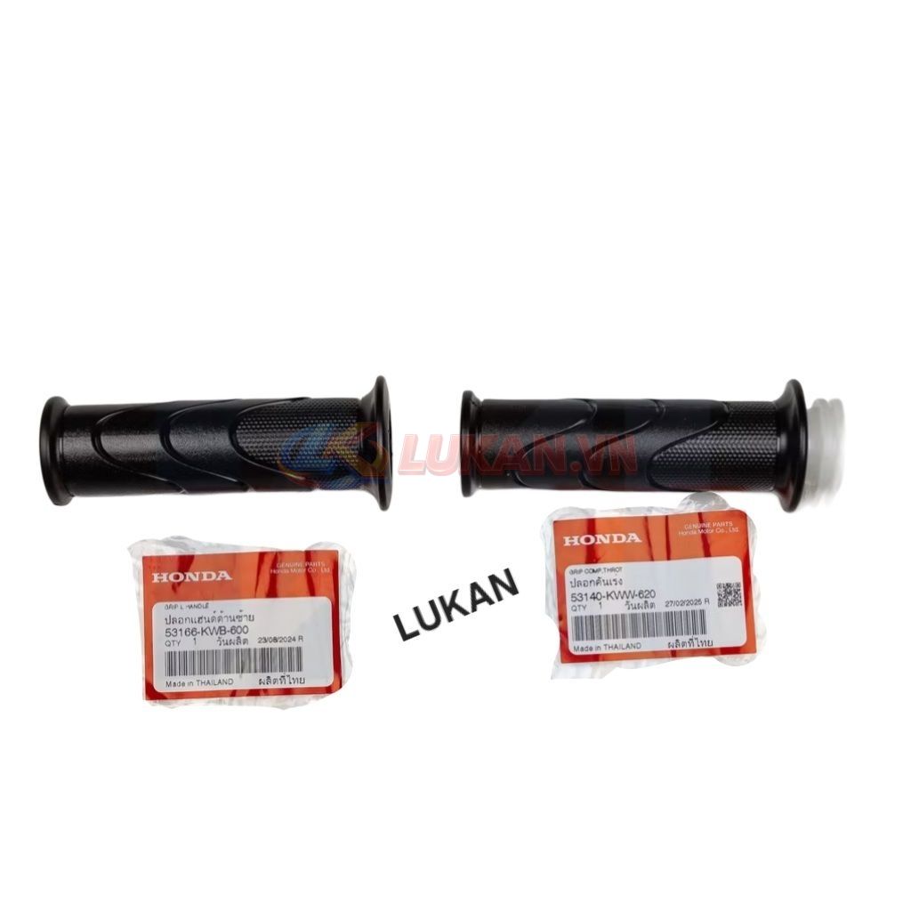 Cặp cao su bao tay nắm, lái WAVE S110, RSX, BLADE, A110... zin 53140-KWW-620, 53166-KWB-600 - Ảnh 5