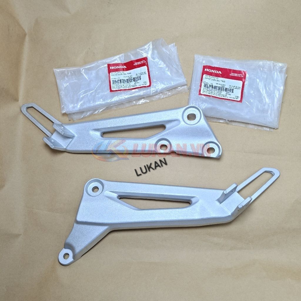 Cặp đùi pass nhôm, gác để chân sau Super DREAM zin Honda 50715-GN5-730, 50716-GN5-730 - Ảnh 5