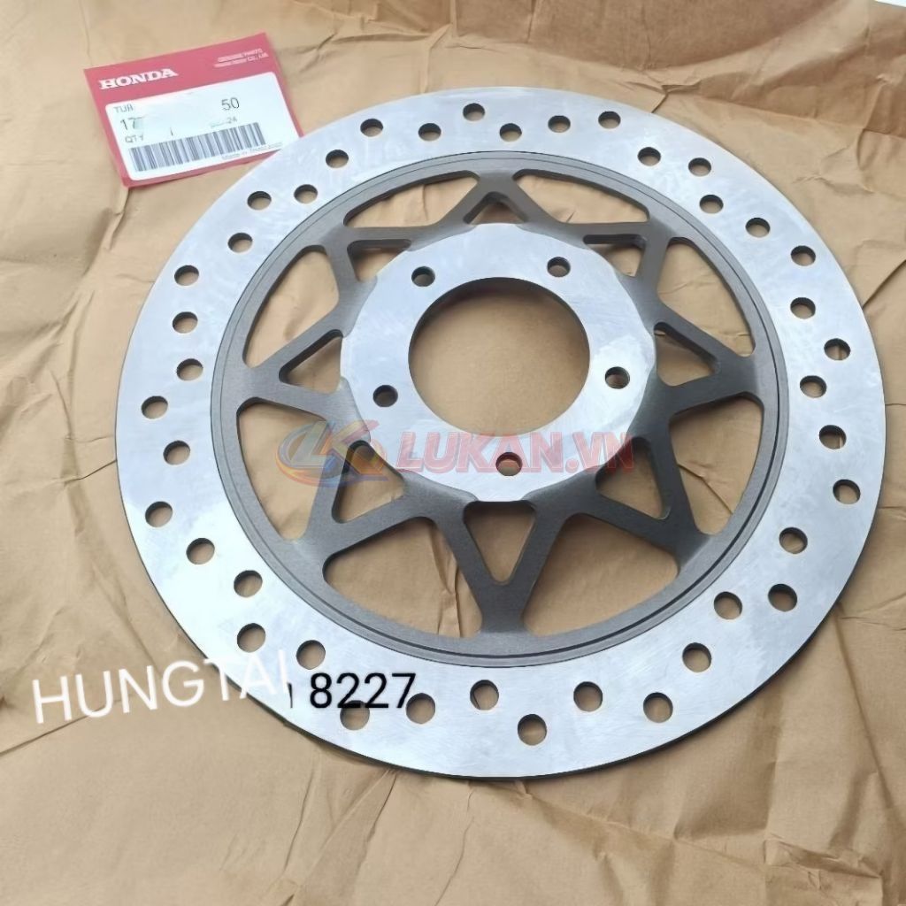 Đĩa thắng, phanh trước 5 lỗ LS xe WAVE, FUTURE... zin Honda Thái 260mm - Ảnh 3