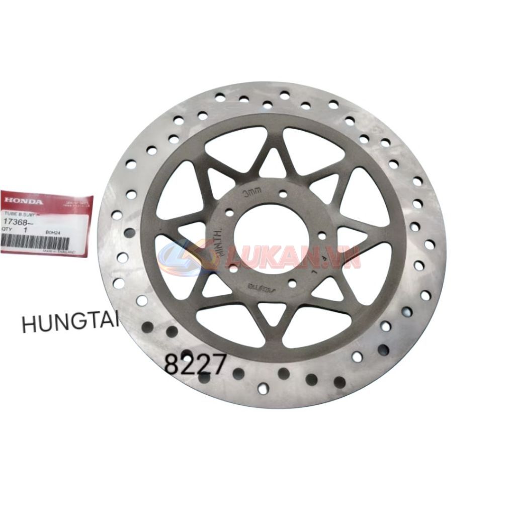 Đĩa thắng, phanh trước 5 lỗ LS xe WAVE, FUTURE... zin Honda Thái 260mm - Ảnh 5
