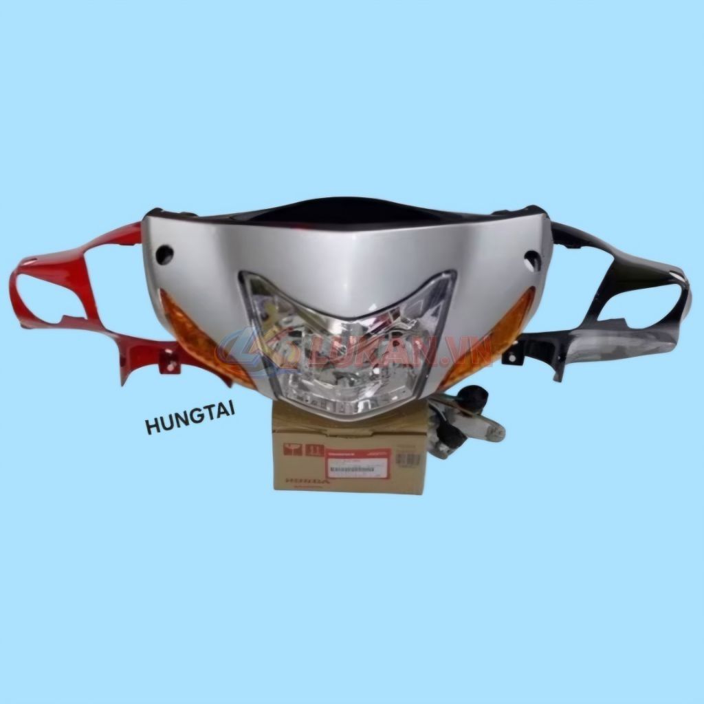 Bộ nhựa đầu đèn xe WAVE A, ALPHA, RS, S100... 2 bóng zin chính hãng - Ảnh 7