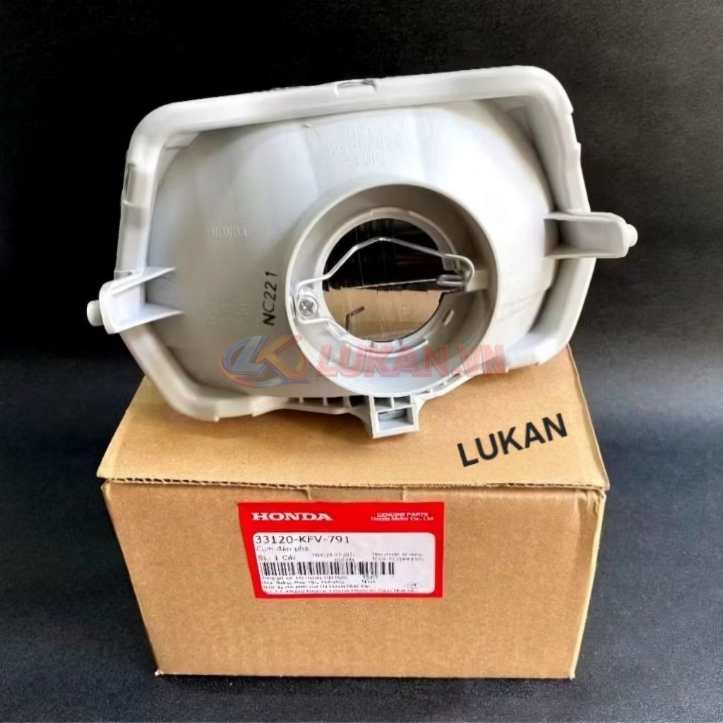 Pha chóa đèn trước xe Super DREAM đầu lồi zin Honda 33120-KFV-791 - Ảnh 3