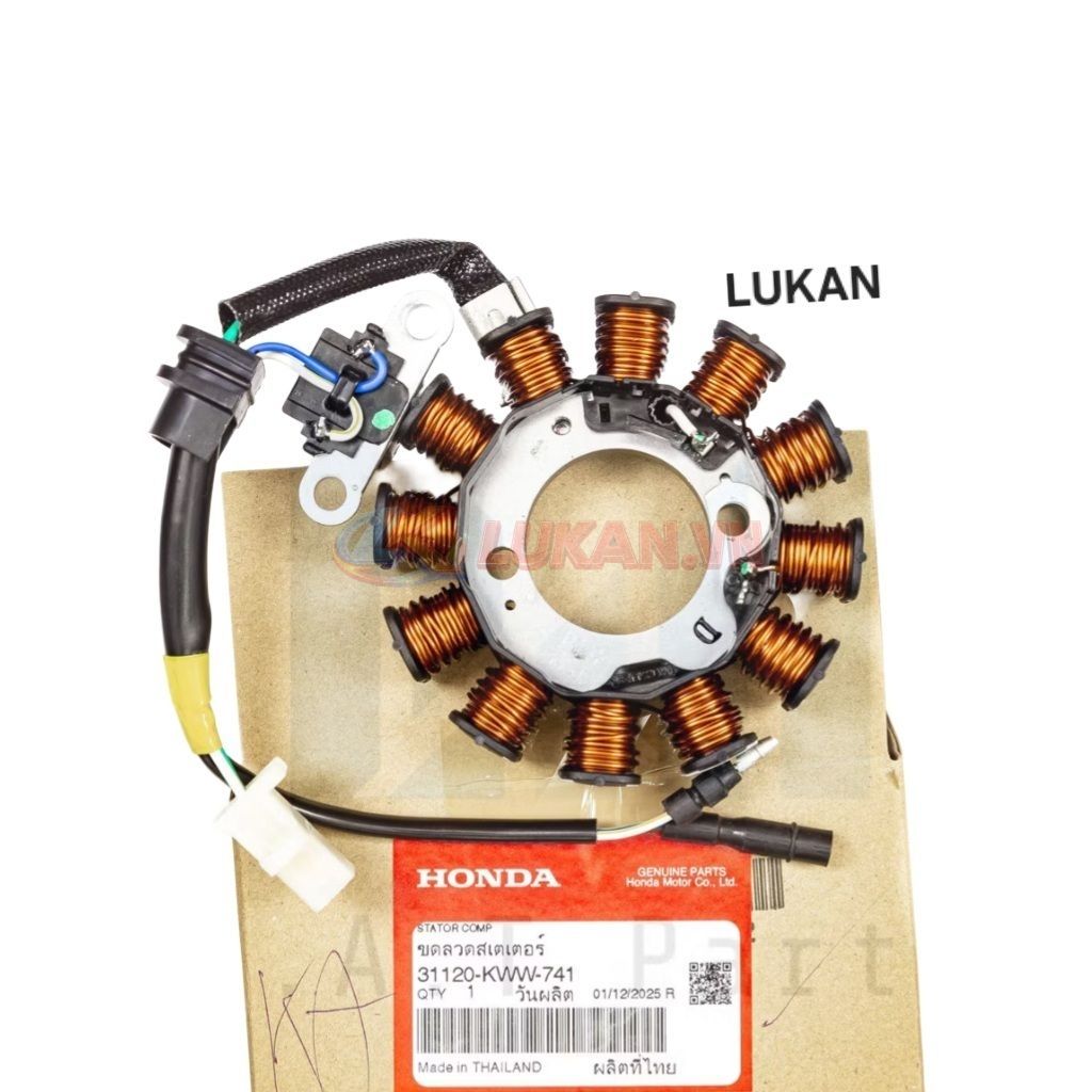 Cuộn lửa máy phát điện, đèn WAVE S110, RS, RSX... zin chính hãng 31120-KWB-921 - Ảnh 5
