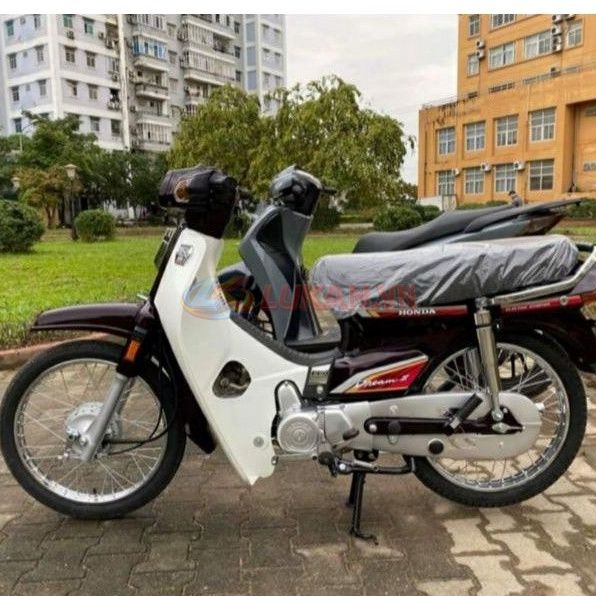 Nhựa bững yếm trắng xe DREAM Thái luôn tem đào zin Honda - Ảnh 6