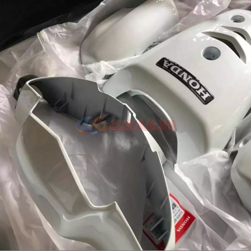 Bộ nhựa dàn áo, võ xe WAVE ZX Trắng zin chính hãng - Ảnh 2