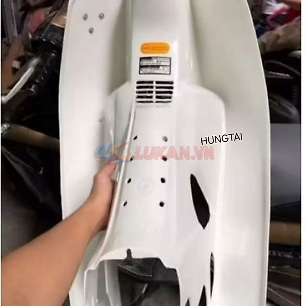 Nhựa bững yếm trắng xe DREAM Thái luôn tem đào zin Honda - Ảnh 3