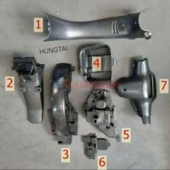 Bộ 7 nhựa nhám đen, áo xe WAVE Thái, ALPHA, ZX... zin Honda