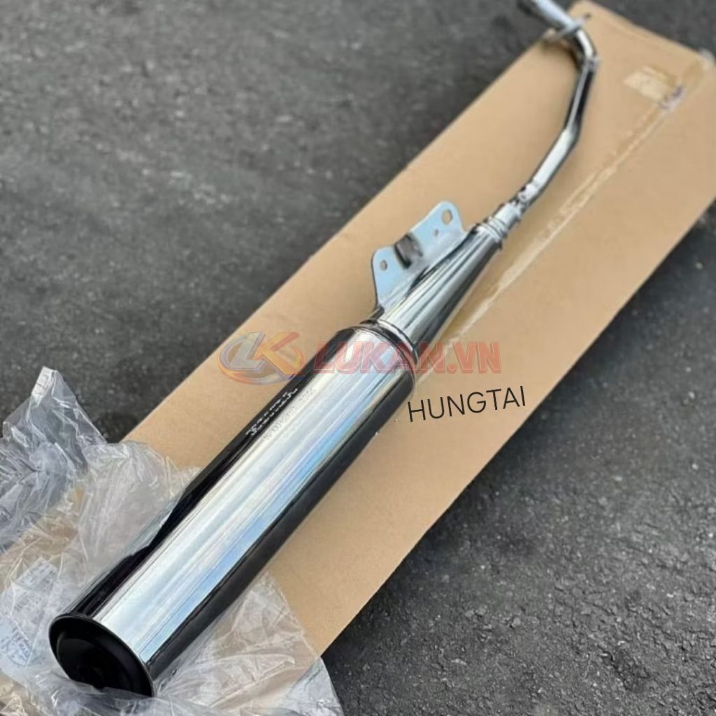 Cây Pô ống xã xe WAVE ALPHA, ZX đít bự zin chính hãng 18350-KRS-W00 - Ảnh 2