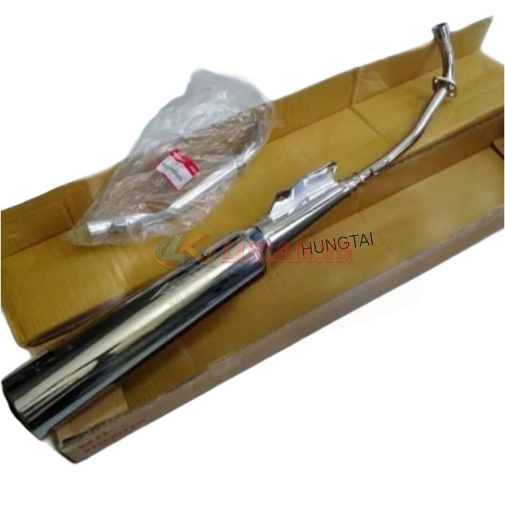 Cây Pô ống xã xe WAVE ALPHA, ZX đít bự zin chính hãng 18350-KRS-W00 - Ảnh 3