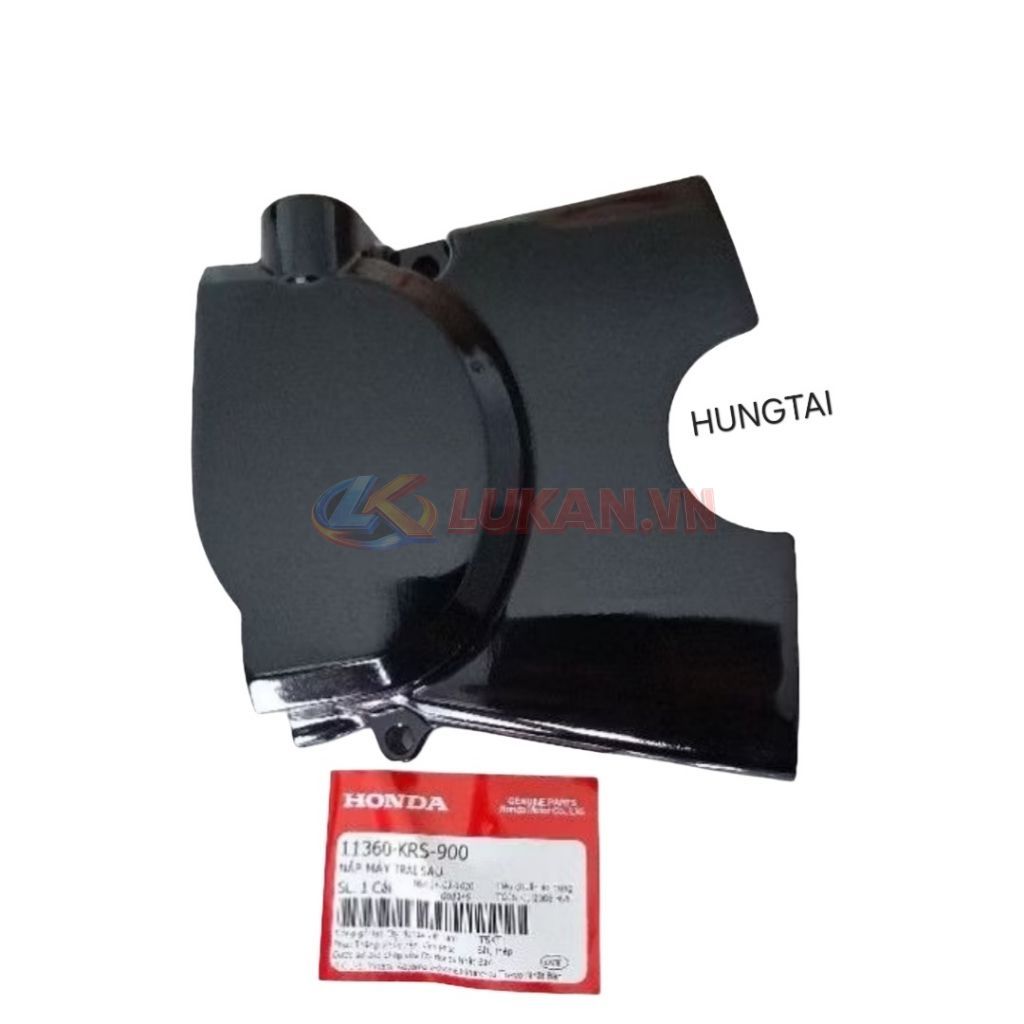 Nắp đậy ốp mang, che đuôi cá WAVE Thái, ALPHA, RS... lốc đen zin 11360-KRS-900