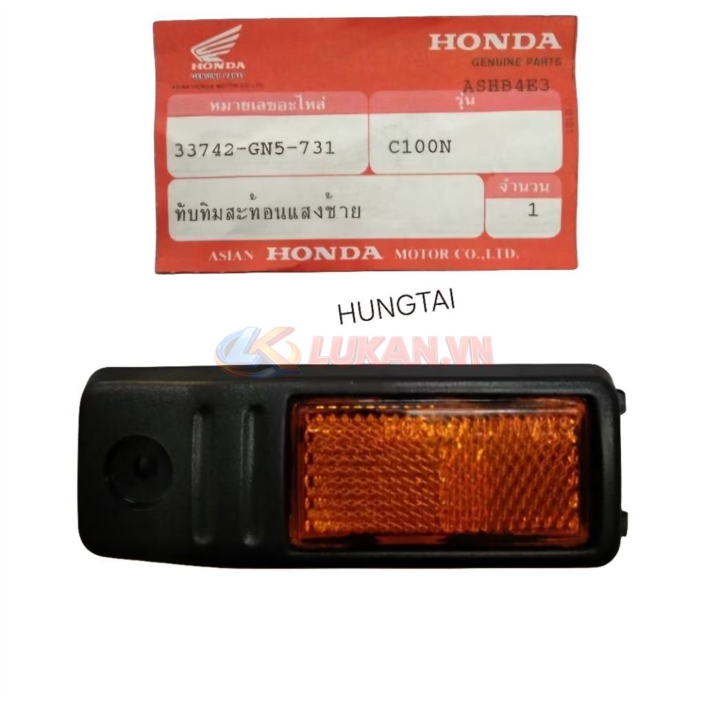 Cặp mắt mèo ốp phản quang xe DREAM Lùn zin Honda thái xịn 33741-GN5-731, 33742-GN5-731 - Ảnh 3
