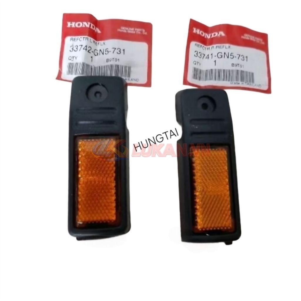 Cặp mắt mèo ốp phản quang xe DREAM Lùn zin Honda thái xịn 33741-GN5-731, 33742-GN5-731