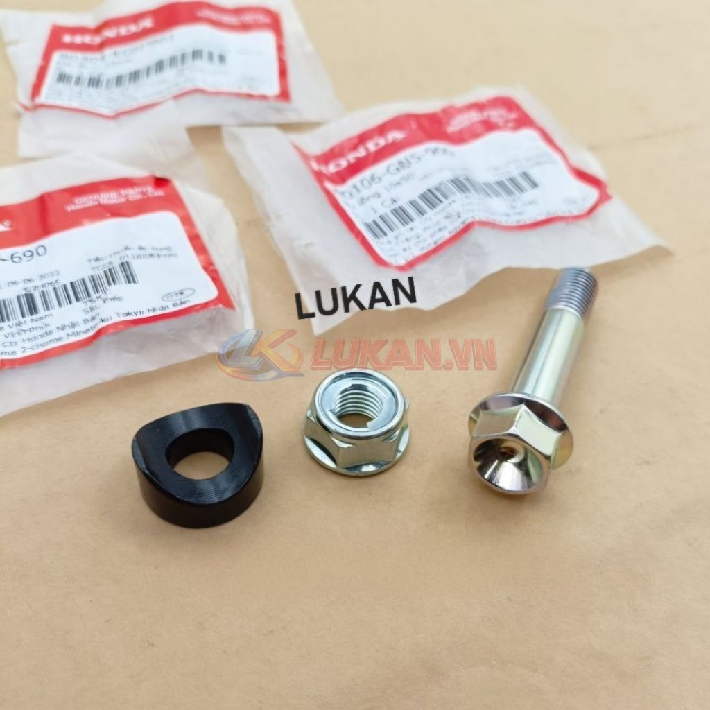 Bộ ốc lắp bắt sọ khỉ, chảng ba cổ tay lái DREAM, WAVE, FUTURE 1... zin 90106-GN5-900