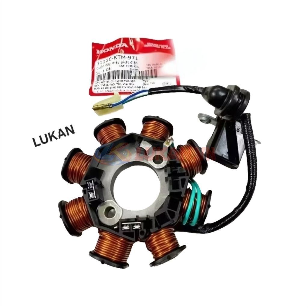 Cuộn lửa máy phát điện xe FUTURE 2, NEO, X 125... xăng cơ zin Honda 31120-KTM-971 - Ảnh 2