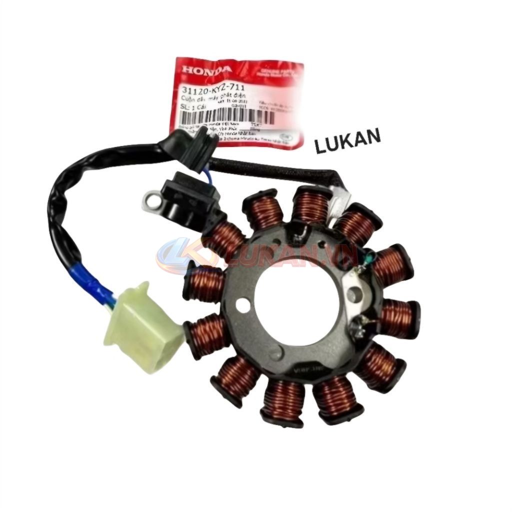 Cuộn lửa, dây máy phát điện xe FUTURE MẬP 125 Fi zin chính hãng 31120-KYZ-711 - Ảnh 4