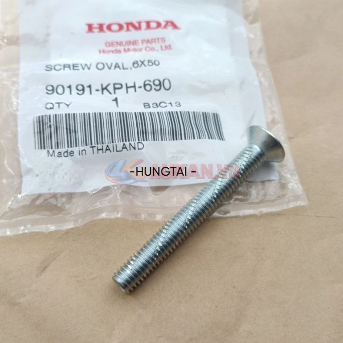 Ốc, vít lắp gù bao tay xe WAVE, FUTURE... trắng zin Honda 90191-KPH-690 - Ảnh 4