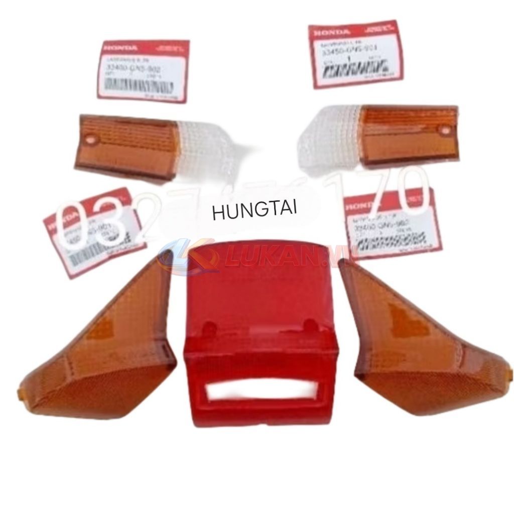 Bộ nắp chụp vỏ đèn hậu, xi nhan trước sau xe DREAM Thái zin Honda 33652-GN5-901, 33400-GN5-902 - Ảnh 3