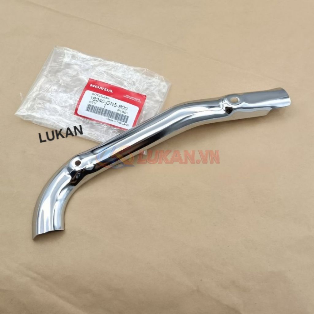 Ốp vĩ che cổ pô ống xã xe DREAM zin chính hãng Thái 18240-GN5-900 - Ảnh 4