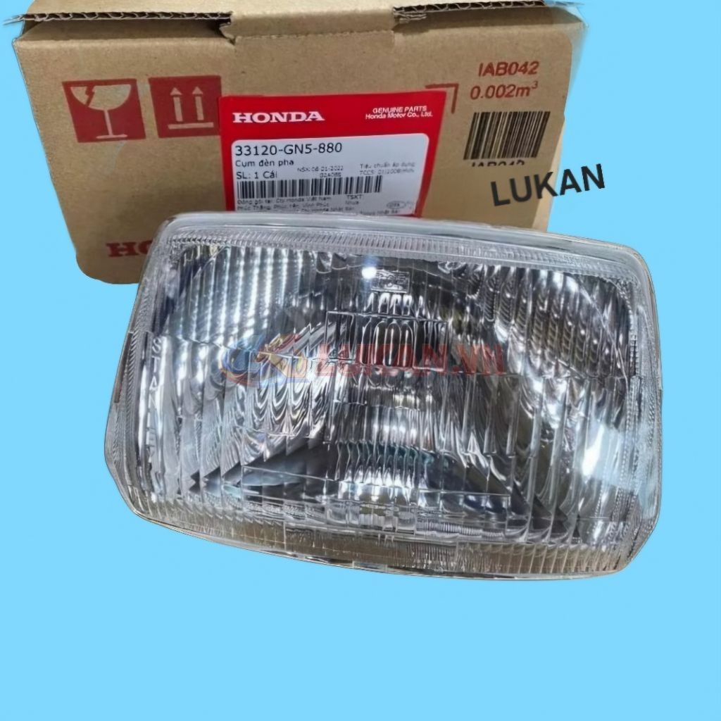Pha chóa đèn trước xe DREAM Việt đời đầu, DREAM Thái zin Honda 33120-GN5-880