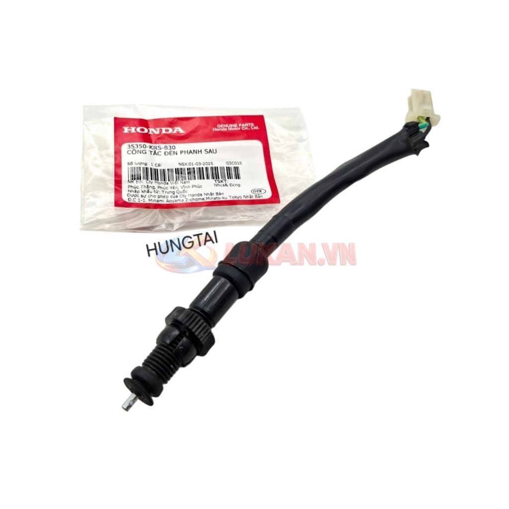 Dây điện công tắc stop đèn hậu, phanh WAVE Thái, ALPHA, ZX, FUTURE... zin 35350-KRS-830