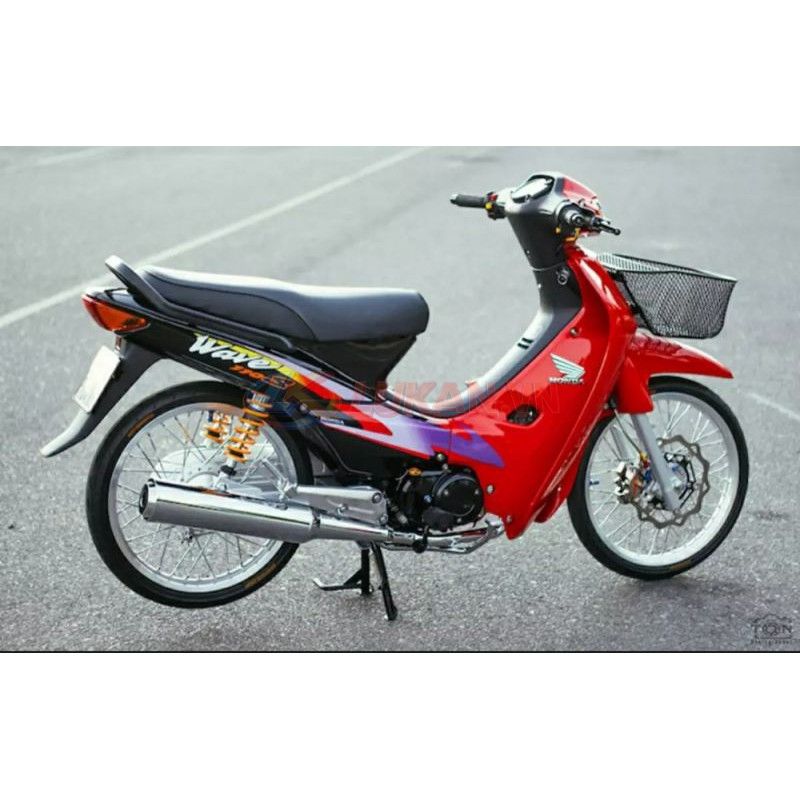 Cốp nhựa bên phải, ốp bụng xe WAVE Thái đen zin chính hãng - Ảnh 5