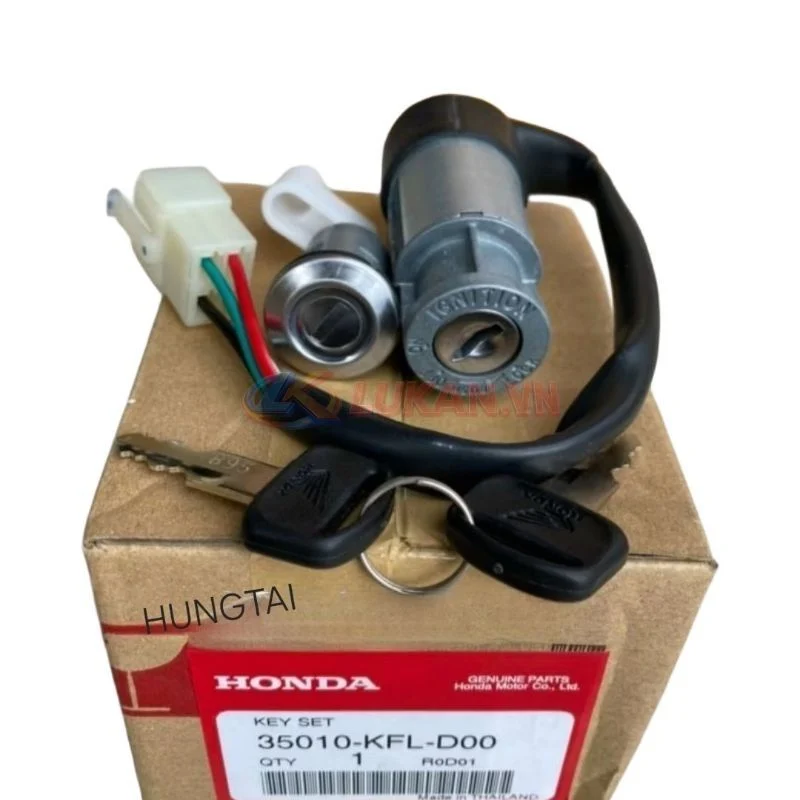 Bộ ổ khóa, công tắc điện xe WAVE Thái zin chính hãng 35010-KFL-D00