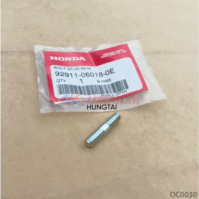 Vít, cùi xông ốc đùm đĩa phanh, thắng WAVE Thái, ZX, FUTURE 1... 6x18 zin 92911-06018-0E - Ảnh 4