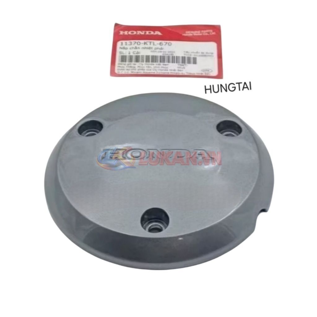 Nắp ốp nhựa lốc nồi côn, chắn nhiệt WAVE RS ,S100, RSX 100... Xám zin Honda - Ảnh 2