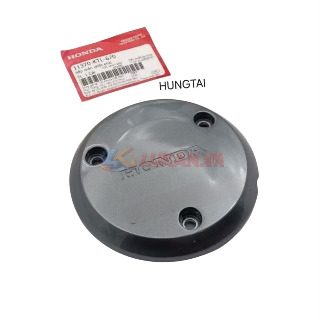 Nắp ốp nhựa lốc nồi côn, chắn nhiệt WAVE RS ,S100, RSX 100... Xám zin Honda - Ảnh 4