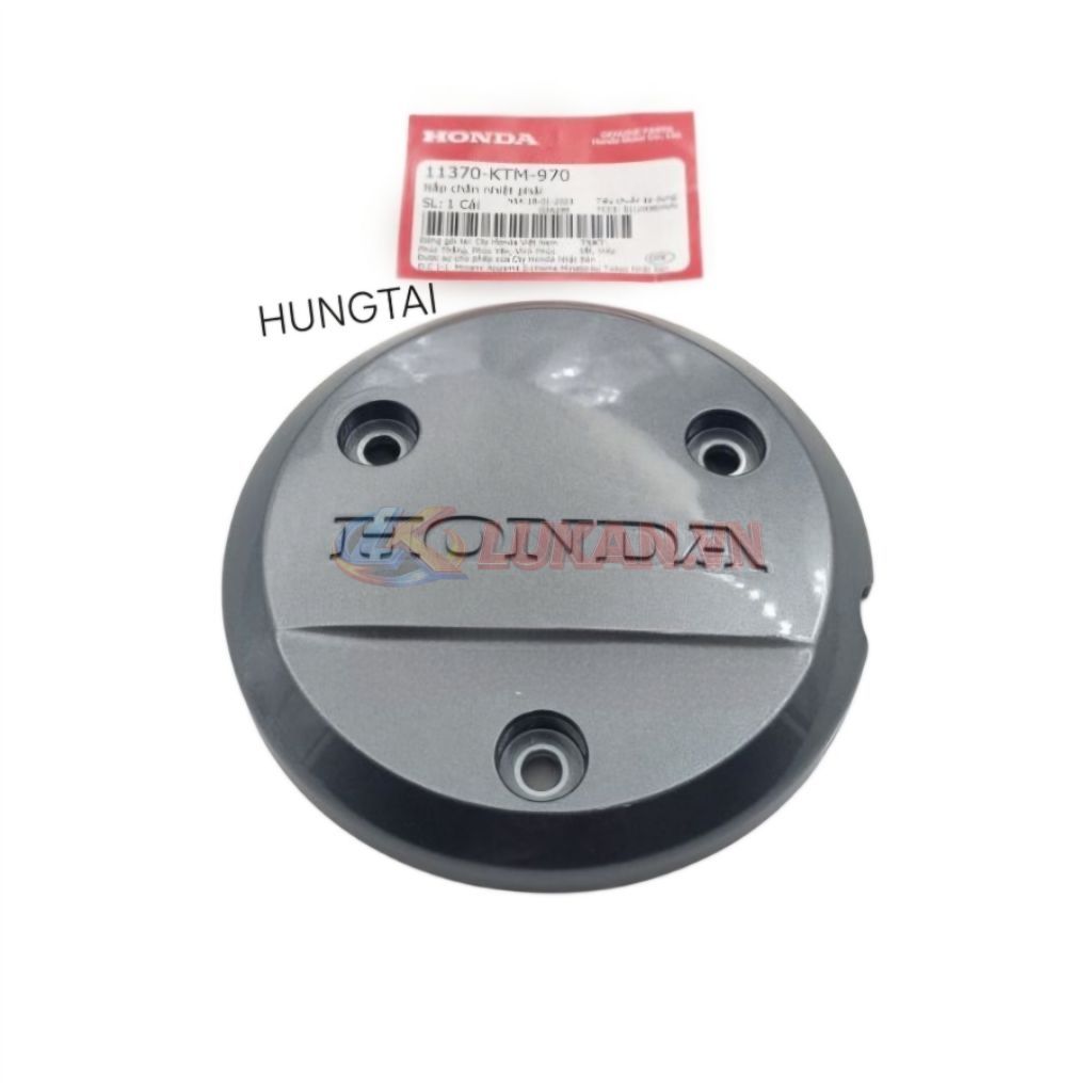 Nắp nhựa ốp lốc nồi côn, chắn nhiệt FUTURE NEO, X 125 xám zin Honda 11370-KTM-970 - Ảnh 2