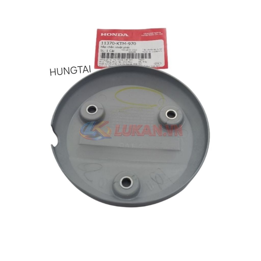 Nắp nhựa ốp lốc nồi côn, chắn nhiệt FUTURE NEO, X 125 xám zin Honda 11370-KTM-970 - Ảnh 4