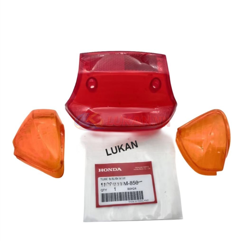 Bộ chụp lái, võ xi nhan, đèn hậu Stop xe DREAM Lùn đời 99 zin Honda