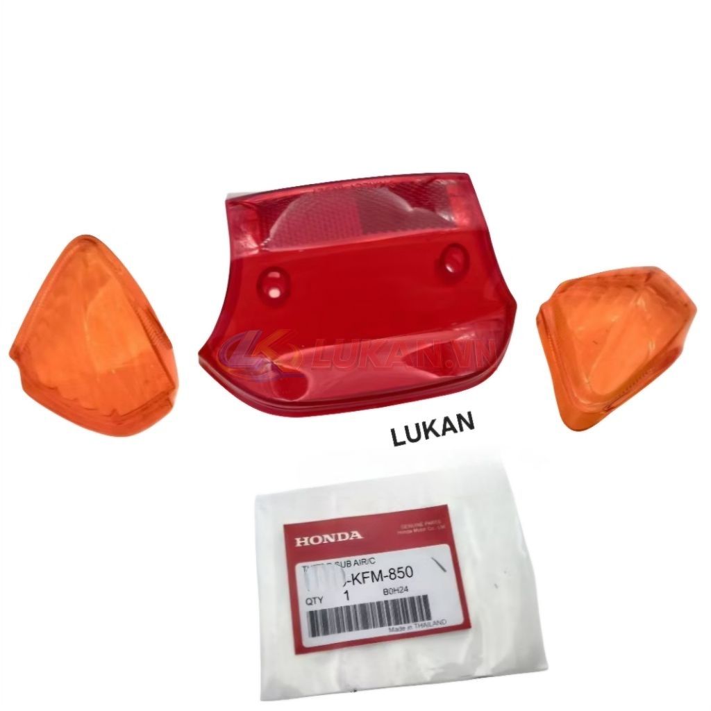 Bộ chụp lái, võ xi nhan, đèn hậu Stop xe DREAM Lùn đời 99 zin Honda - Ảnh 4