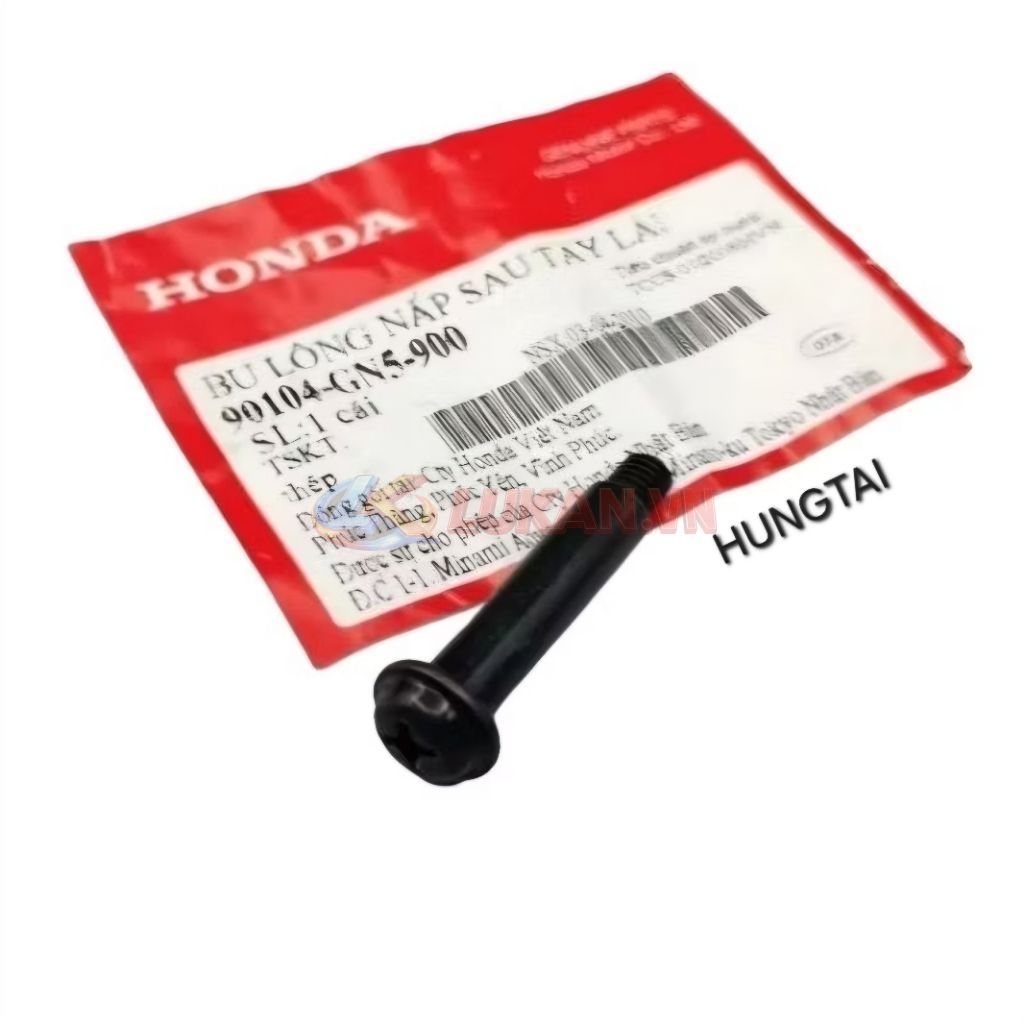Ốc gáy nhựa đầu, bợ cổ đồng hồ xe DREAM zin Honda. Bu lông đen 90104-GN5-900 - Ảnh 3