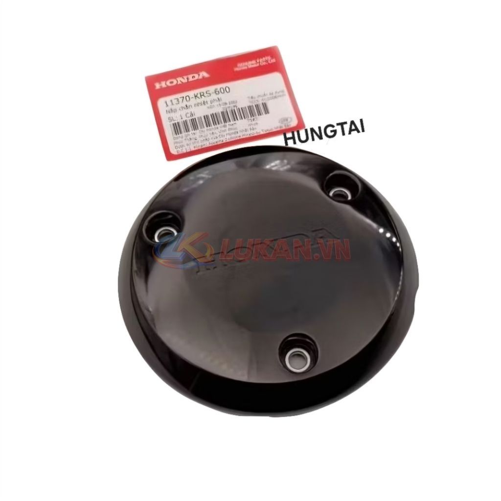 Nắp nhựa đậy ốp lốc nồi xe WAVE A, ALPHA, RS 100.... đen zin Honda 11370-KRS-600