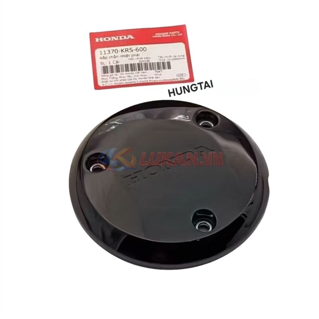 Nắp nhựa đậy ốp lốc nồi xe WAVE A, ALPHA, RS 100.... đen zin Honda 11370-KRS-600 - Ảnh 2