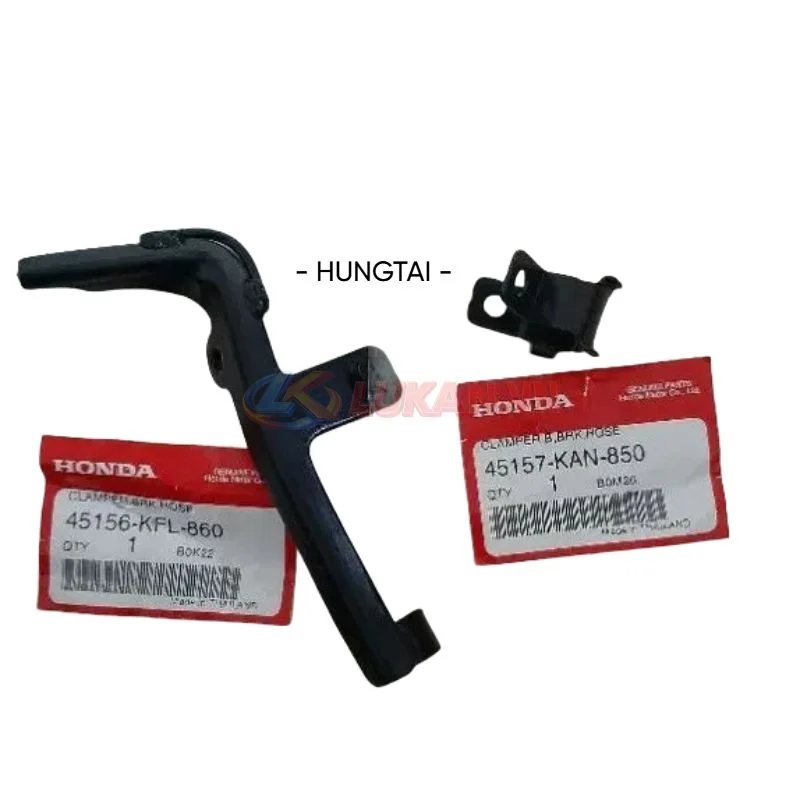 2 pass kẹp dây dầu trước xe WAVE Thái, ZX, FUTURE 1 zin Honda 45156-KFL-860, 45157-KFL-850 - Ảnh 2