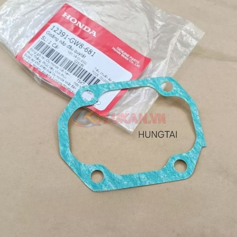 Gioăng, ron nắp đầu 4 lỗ quylat xe DREAM, WAVE, FUTURE... zin Honda 12391-GW8-681 - Ảnh 3