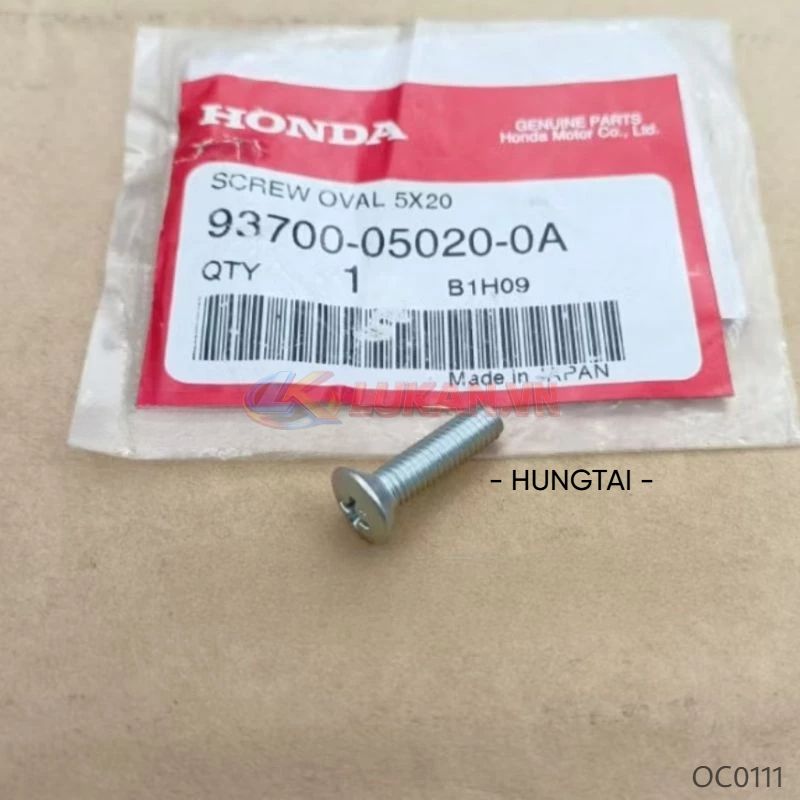 Ốc, vít bắt dây công tơ mét, đồng hồ DREAM, WAVE, FUTURE... zin 5x20 93700-05020-0A, 93700-050-200A - Ảnh 2