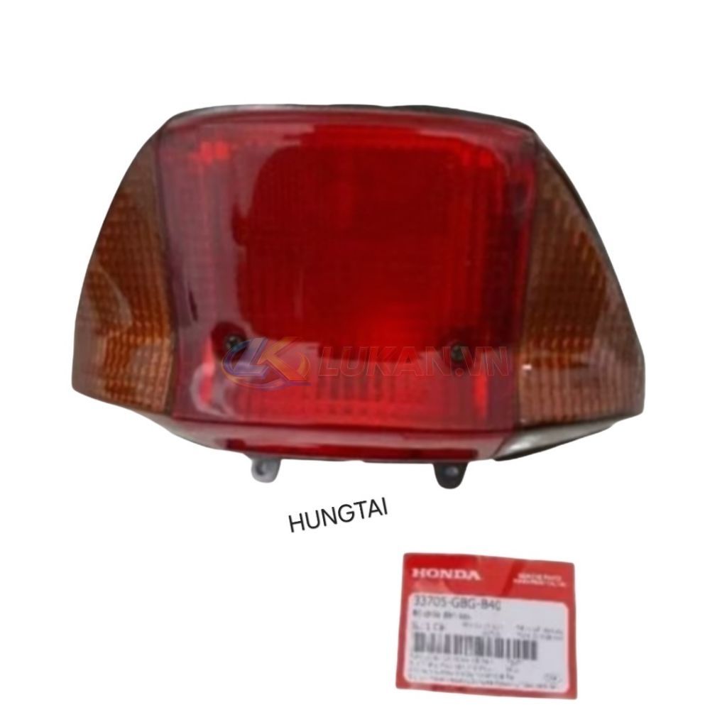 Cụm đuôi đèn hậu, lái Stop xe DREAM Thái, Super đời đầu zin Honda 33705-GBG-B40 - Ảnh 4