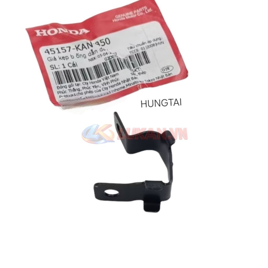Pass kẹp dây dầu nhỏ, phanh WAVE Thái, ZX, RS, S100, FUTURE... zin Honda 45157-KAN-850 - Ảnh 3
