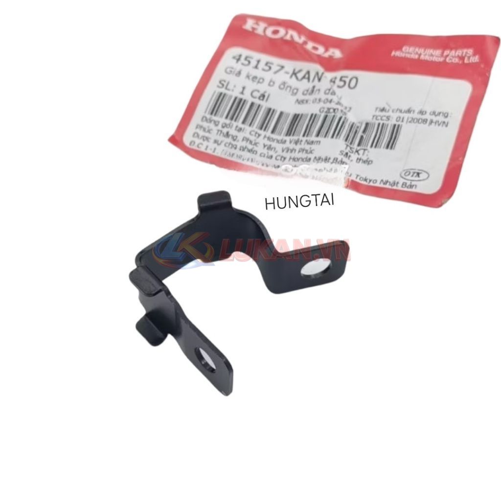 Pass kẹp dây dầu nhỏ, phanh WAVE Thái, ZX, RS, S100, FUTURE... zin Honda 45157-KAN-850 - Ảnh 4