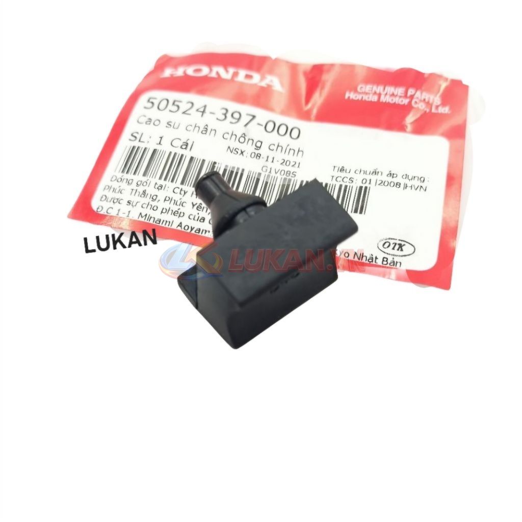 Cục cao su gắn chân chống đứng 1 lỗ DREAM Thái, WAVE, FUTURE... zin Honda 50524-397-000