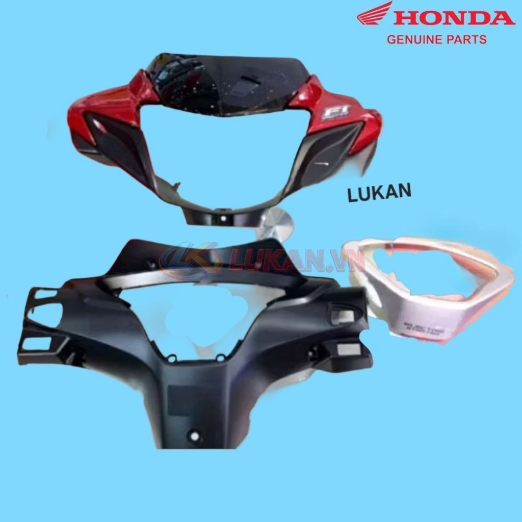 Bộ nhựa võ đầu đèn xe FUTURE X 125 màu Đỏ zin chính hãng - Ảnh 3