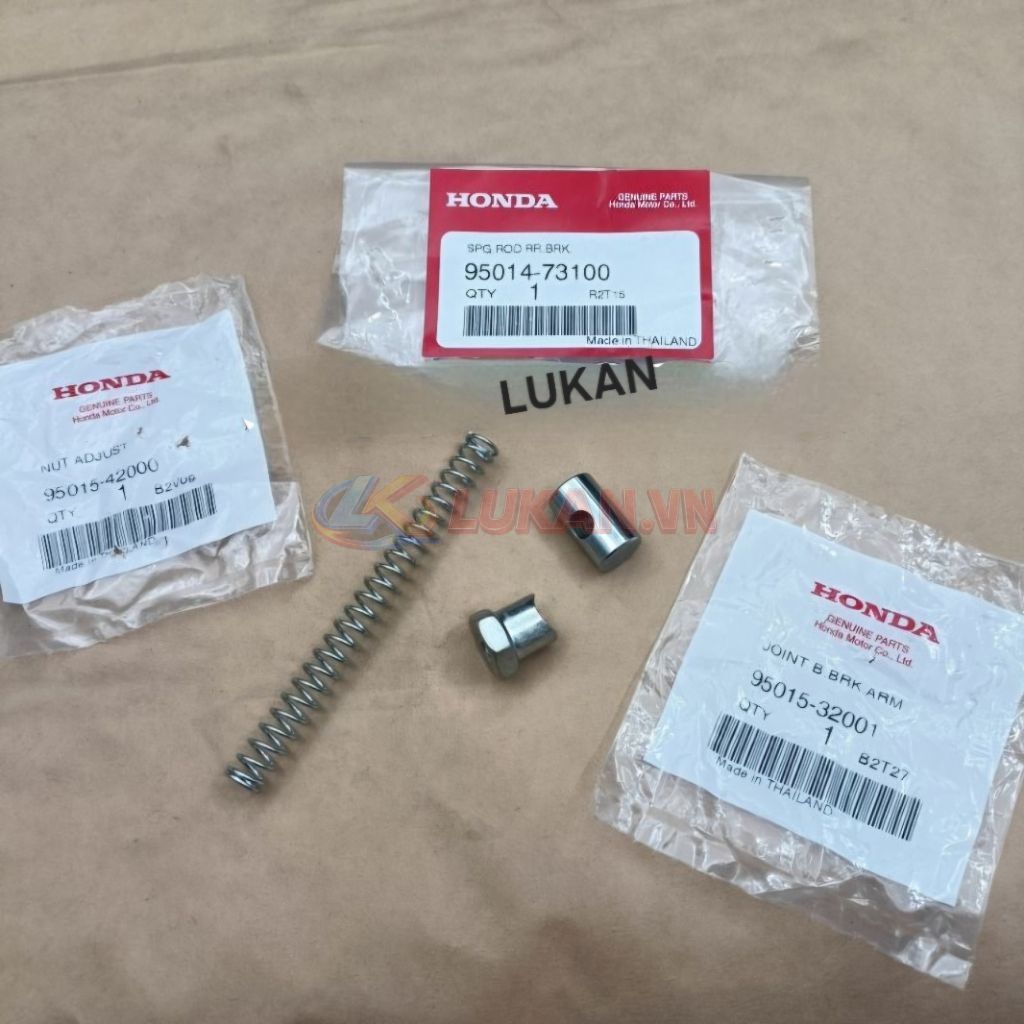 Bộ 3 ốc lò xo đũa thắng, phanh xe DREAM, WAVE... zin Honda thái - Ảnh 3